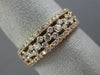 ESTATE WIDE .80CT DIAMOND 14KT ROSE GOLD 3D ETOILE WEDDING ANNIVERSARY RING 6mm