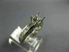 ESTATE .77CT DIAMOND 14KT WHITE GOLD 3D ROUND SEMI MOUNT ENGAGEMENT RING #9885