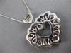 LARGE 7.5CT DIAMOND & AAA PINK SAPPHIRE 14KT WHITE GOLD 3D DOUBLE HEART PENDANT