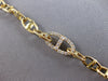 ESTATE LONG .65CT DIAMOND 14KT YELLOW GOLD CLASSIC OVAL LOVE KNOT LINK BRACELET