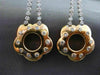 ESTATE 1.80CT DIAMOND 14KT WHITE & ROSE GOLD 3D ETOILE FLOWER HANGING EARRINGS
