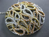 LARGE 1.78CT DIAMOND 18K TRI COLOR GOLD OPEN FILIGREE TEAR DROP CIRCULAR PENDANT