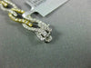 ESTATE WIDE 2.80CT DIAMOND 18K 2 TONE GOLD 3D CLASSIC MULTI WAVE TENNIS BRACELET