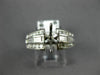 ANTIQUE .90CT DIAMOND 14KT WHITE GOLD FILIGREE SEMI MOUNT ENGAGEMENT RING #9872