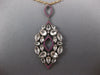 LARGE 6.57CT DIAMOND AAA RUBY & WHITE QUARTZ 14KT ROSE & BLACK GOLD 3D NECKLACE
