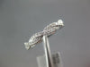 ESTATE .20CT DIAMOND 18KT WHITE GOLD 3D CLASSIC ROPE SEMI ETERNITY LOVE RING