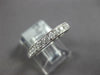ESTATE 1.07CT DIAMOND 18K WHITE GOLD 3D ROUND FILIGREE ETERNITY ANNIVERSARY RING
