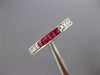 .96CT DIAMOND & AAA RUBY 14K WHITE GOLD ROUND & PRINCESS ANNIVERSARY RING #27357