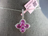 LARGE 2.72CT DIAMOND & AAA PINK SAPPHIRE 14KT ROSE GOLD 3D OVAL & ROUND PENDANT