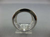 LARGE 2.18CT DIAMOND 14K WHITE GOLD ROUND & BAGUETTE MULTI ROW DIAGONAL FUN RING