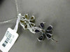 LARGE 3.80CT DIAMOND & AAA AMETHYST & CITRINE 14K WHITE GOLD 3D FLOATING PENDANT