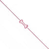 ESTATE .12CT PINK DIAMOND 14KT ROSE GOLD 3D FUN BONE BRACELET