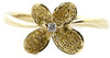 WIDE .19CT WHITE & FANCY YELLOW DIAMOND 18KT WHITE GOLD 3D BUTTERFLY LOVE RING