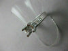 ESTATE WIDE .60CT DIAMOND 14K WHITE GOLD SEMI MOUNT LUCIDA ENGAGEMENT RING #2418