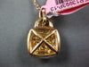 LARGE 1.61CT MULTI COLOR DIAMOND 18KT ROSE GOLD LOCK TO YOUR HEART FUN PENDANT