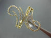 ESTATE LARGE .25CT ROUND DIAMOND 14KT YELLOW GOLD 3D MULTI ROW DOUBLE SWIRL RING