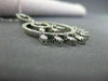 ESTATE LARGE 2.10CT DIAMOND 14K WHITE GOLD FLOATING CIRCLE OF LIFE PENDANT #1585