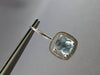 5.65CT DIAMOND & AAA AQUAMARINE 14KT WHITE GOLD HALO LEVERBACK HANGING EARRINGS