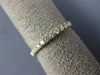 ESTATE .39CT DIAMOND 18KT YELLOW GOLD 3D ROUND 2mm CLASSIC ANNIVERSARY RING