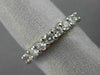 ESTATE .74CT DIAMOND 14KT WHITE GOLD SEMI ETERNITY WEDDING ANNIVERSARY RING 1211