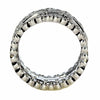 ESTATE LARGE 1.65CT DIAMOND 18KT WHITE GOLD FILIGREE MULTI BAND STACKABLE RING