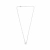 ESTATE 0.11CT DIAMOND 14KT WHITE GOLD 3D CLASSIC SQUARE X LOVE NECKLACE