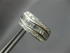 ESTATE WIDE 1CT DIAMOND 18KT WHITE GOLD ROUND & BAGUETTE SWIRL CLIP ON EARRINGS