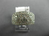 WIDE 1.50CT DIAMOND 14KT WHITE GOLD 3D MILGRAIN SEMI ETERNITY ANNIVERSARY RING