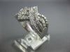 WIDE 1.92CT DIAMOND 18K WHITE GOLD 3D ROUND & BAGUETTE INFINITY ANNIVERSARY RING