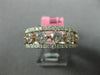 ESTATE WIDE 2.51CT WHITE & PINK DIAMOND 18KT WHITE & ROSE GOLD ANNIVERSARY RING