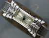 ESTATE ART DECO CORTINA DIAMOND 14K WHITE GOLD 3D RECTANGULAR SWISS WATCH #20920