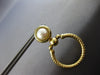 LARGE AAA PEARL 14KT YELLOW GOLD CIRCULAR FILIGREE FUN CLIP ON HANGING EARRINGS