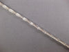 ESTATE 1.53CT DIAMOND 14KT WHITE GOLD 3D CHANNEL & PRONG ROUND TENNIS BRACELET