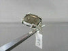 ANTIQUE 10.50CTW FANCY SHAPE SMOKEY TOPAZ DIAMOND 18KT WHITE GOLD RING