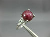 4.17CT DIAMOND & AAA STAR RUBY SAPPHIRE 14K WHITE GOLD 3D ENGAGEMENT RING #26564