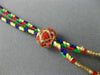 LONG 40CT MULTI COLOR SAPPHIRE RUBY & EMERALD MULTI STRAND OMBRE NECKLACE #27654