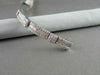 ESTATE WIDE 6.92CT DIAMOND BAGUETTE & ROUND 18KT WHITE GOLD BRACELET