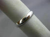 ESTATE 14KT WHITE GOLD 3D CLASSIC PLAIN WEDDING ANNIVERSARY 4MM RING BAND