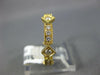 .41CT DIAMOND 18K YELLOW GOLD FILIGREE MILIGRAIN 3/4TH ETERNITY ANNIVERSARY RING