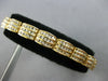 ESTATE WIDE 3.02CT DIAMOND 14KT YELLOW GOLD 3D MULTI ROW CHANNEL TENNIS BRACELET