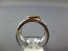 1.37CT DIAMOND & AAA EMERALD 14K WHITE GOLD PRINCESS CRISS CROSS FRIENDSHIP RING