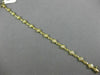 ANTIQUE .39CT ROUND DIAMOND 14K YELLOW GOLD CLASSIC DAISY FLOWER BRACELET #16266