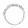 .80CT DIAMOND 14KT WHITE GOLD 3 ROW SHARED PRONG SEMI ETERNITY ANNIVERSARY RING