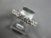 LARGE 1.38CT DIAMOND 18KT WHITE GOLD 3D 3/4TH ETERNITY WEDDING ANNIVERSARY RING