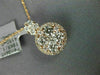 ESTATE LARGE 1.26CT DIAMOND 18KT ROSE GOLD CLASSIC CLUSTER CIRCULAR HALO PENDANT