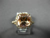 ESTATE LARGE 2.16CT DIAMOND & AAA MORGANITE 14KT ROSE GOLD HALO ENGAGEMENT RING