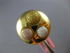 LARGE 1.10CT WHITE CANARY & PINK DIAMOND 18K YELLOW GOLD MULTI CIRCULAR FUN RING