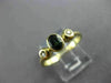 ESTATE .45CT DIAMOND & AAA SAPPHIRE 14KT YELLOW GOLD 3D ENGAGEMENT RING #26230