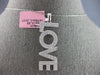 ESTATE LARGE 1.21CT DIAMOND 14KT WHITE GOLD 3D CLASSIC LOVE FLOATING PENDANT