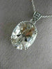 ESTATE LARGE 8.57CT DIAMOND & AAA BLACK NEEDLE QUARTZ 14KT WHITE GOLD 3D PENDANT